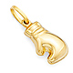 Single Boxing Glove Charm Pendant in 14K Yellow Gold - Petite thumb 0