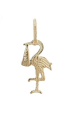 Baby Stork Charm