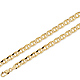 8mm 14K Yellow Gold Men's Mariner Chain Necklace 22-26in thumb 0