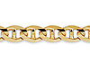 6mm 14K Yellow Gold Solid Men's Mariner Chain Necklace 22-24in thumb 0