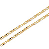 6mm 14K Yellow Gold Men's Mariner Chain Necklace 22-24in