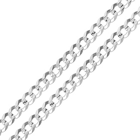 6mm Sterling Silver Men's Curb Cuban Link Chain Necklace 16-30in