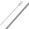 0.9mm Sterling Silver Solid Snake Chain Necklace 16-20in