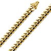 8.5mm 14K Yellow Gold Men's Miami Cuban Link Chain Necklace 24-26in