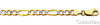 5mm 14K Two-Tone Gold Solid White Pave Figaro Chain Necklace 18-26in