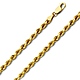4mm 14K Yellow Gold Men's Diamond-Cut Rope Chain Necklace - Heavy 20-30in thumb 0