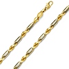4mm 14K Yellow Gold Men's Diamond-Cut Milano Rope Chain Necklace 22-26in