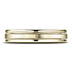4mm Milgrain Satin Comfort-Fit 14K Yellow Gold Wedding Band Ring thumb 0