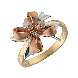 Tri-Color Ribbon Ring