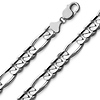 Men's 10mm 14K White Gold Figaro Link Chain Necklace 24-30in