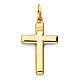 Small INRI Wide Cross Pendant in 14K Yellow Gold thumb 0