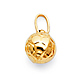 Soccer Ball Charm Pendant in 14K Yellow Gold - Mini thumb 0