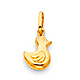 Lucky Duck Charm Pendant in 14K Yellow Gold - Mini thumb 0