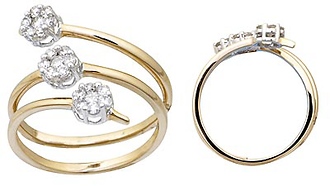 Diamond Flower Ring