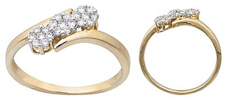 Diamond Flower Ring