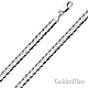 5mm Sterling Silver Men's Concave Curb Cuban Link Chain Bracelet 7in thumb 0