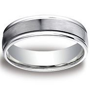 6mm Platinum Comfort Fit Band