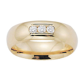 6mm Tri Diamond Comfort Fit Band