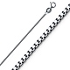 0.9mm Solid 14K White Gold Box Link Chain Necklace 16-24in thumb 0