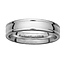 4mm Platinum Designer Edge Comfort Fit Band
