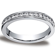 3mm Platinum Channel Diamond Eternity Ring