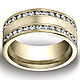 8mm 14k Satin Yellow Gold Eternity Diamond Ring (1.50 ctw) thumb 0