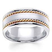 hand braid mens wedding ring