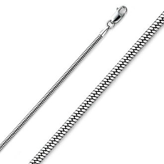 1.9mm Sterling Silver Snake Chain Necklace 16-24in