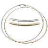 3mm Reversible Omega Necklace in 14K Two-Tone Gold - Women