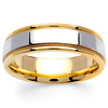 6.5mm Milgrain 14K Two Tone Gold Band