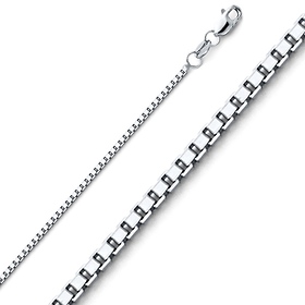 1.4mm Sterling Silver Box Link Chain 