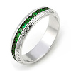 Channel set Green Tsavorite Eternity Band (1.16 ct.)