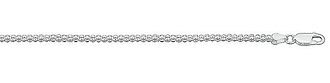 2.5mm Silver Popcorn Chain