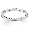 14K White Gold 0.5ctw Prong Set Diamond Eternity Ring