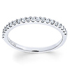 14K White Gold 0.25ct Semi Prong Set Eternity Ring