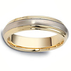 5.5mm 14K Two-Tone Dora Gold Wedding Band