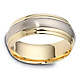 7.50 mm 18K Two-Tone Gold Wedding Band thumb 0