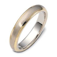 Two Tone Wedding Bands, Mens & Womens, Two Tone Gold Rings: GoldenMine