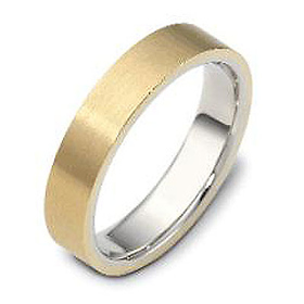 5mm 14K Two-Tone Gold Wedding Band