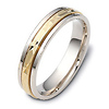 5mm 14K Two-Tone Gold Dora Wedding Band