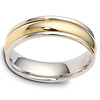 6.00mm Dora 18K Two-Tone Gold Wedding Band