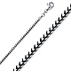 2mm 18K White Gold Franco Chain Necklace 16-30in thumb 0
