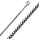 2.5mm 18K White Gold Franco Chain Necklace 16-30in thumb 0