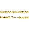 6mm Solid 10K Yellow Gold Solid Moon Cut Chain Necklace 30-40in