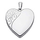 Swirling Engraved Heart Locket thumb 0