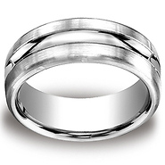 10mm Argentium Silver Satin-Finished Design Band
