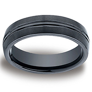 6mm Ceramic Satin-Finished Design Ring