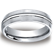 6mm Polished Trim Satin-Finished Cobaltchrome Wedding Band