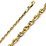 3mm 14K Yellow Gold Diamond-Cut Rope Chain Necklace 16-26in