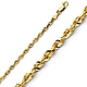 2.5mm 14K Yellow Gold Diamond-Cut Rope Chain Necklace 16-24in thumb 0